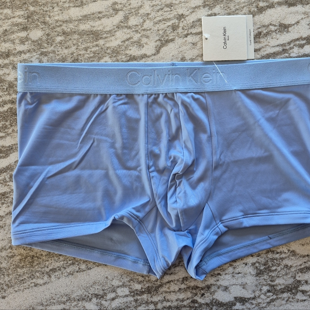Calvik Klein Men's CK Black Boxer Trunk Underwear NEW Size Large - Picture 2 of 4
